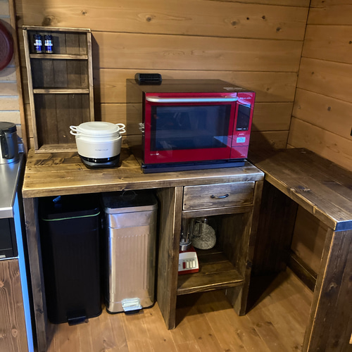 オーダーメイドゴミ箱収納ラックサイズ変更可能