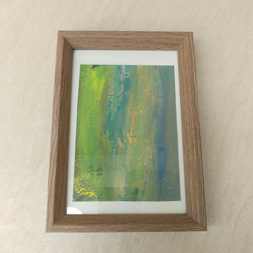 草木をイメージした緑のアート（額付き） 絵画 pun 通販 16035763