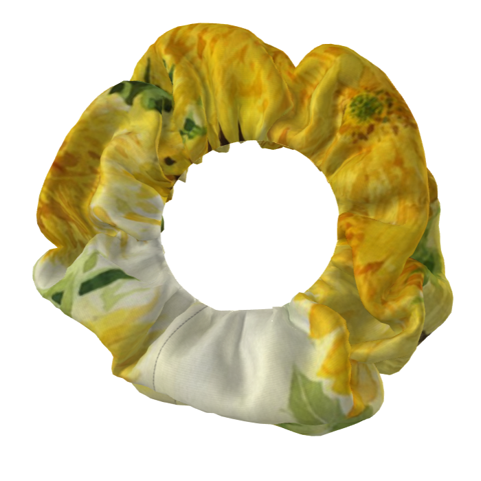 【受注生産】３絵柄　向日葵シュシュとパラシュート生地エコバック夏の福袋セット