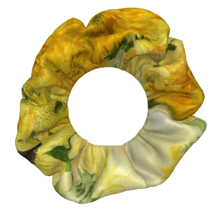 【受注生産】３絵柄　向日葵シュシュとパラシュート生地エコバック夏の福袋セット