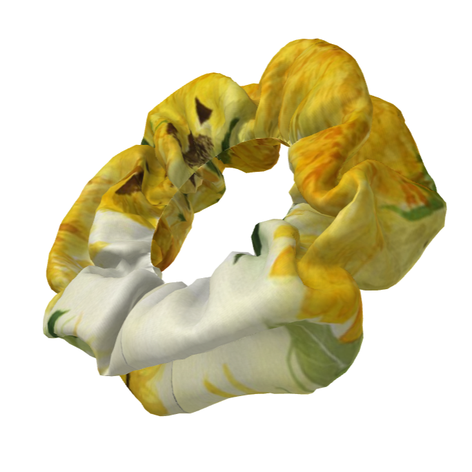 【受注生産】３絵柄　向日葵シュシュとパラシュート生地エコバック夏の福袋セット