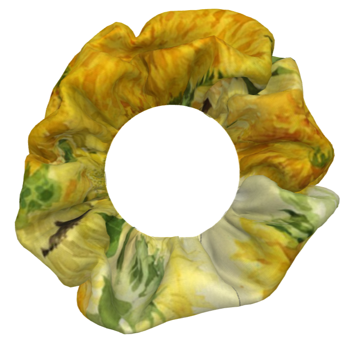 【受注生産】３絵柄　向日葵シュシュとパラシュート生地エコバック夏の福袋セット