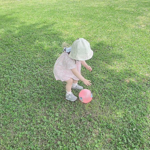 生地持ち込みオーダーメイド　帽子　材料持ち込みオーダー　紫外線予防　日焼け予防　かわいい帽子　キッズ帽子　帽子キッズ 3枚目の画像