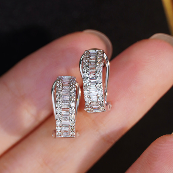 天然ダイヤモンドピアス0.5ct　k18 2枚目の画像