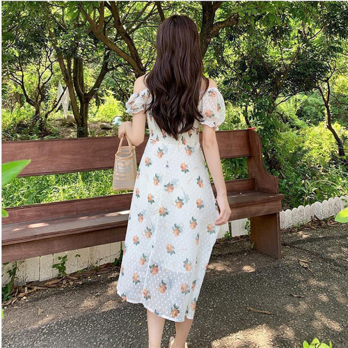レディース 春 夏 ワンピース 花柄 オフショルダー 新品