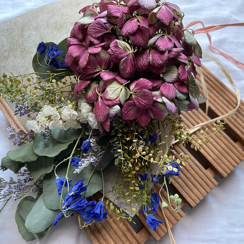 11.秋色紫陽花スワッグ 12.秋色紫陽花スワッグ
