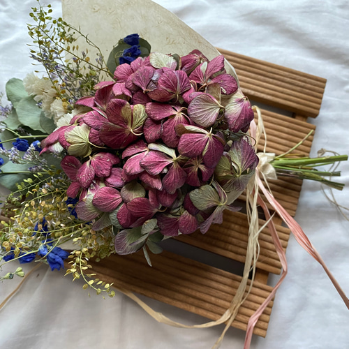 秋色紫陽花ブーケスワッグ 秋色紫陽花ブーケスワッグ