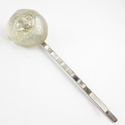 少し汗ばむ季節だから、クォーツで冷やしたシャンパンをあけちゃおう♪<1点ものヘアピン>HP124 2枚目の画像