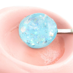 まだまだあの気持ちは、癒えないけれど、クォーツオーシャンビューなら大丈夫♪<1点ものヘアピン>HP125 1枚目の画像