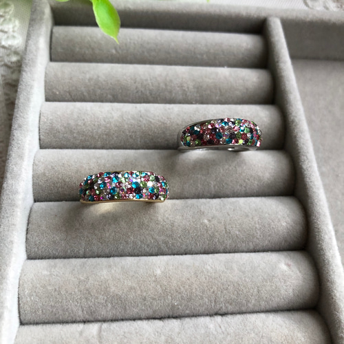 再販×4】キラキラ カラフルな宝石箱 スワロフスキー グルーデコ