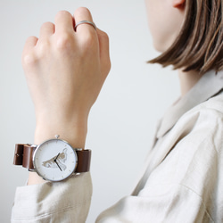 シベリアンハスキー（レッド＆ホワイト）の腕時計 10枚目の画像