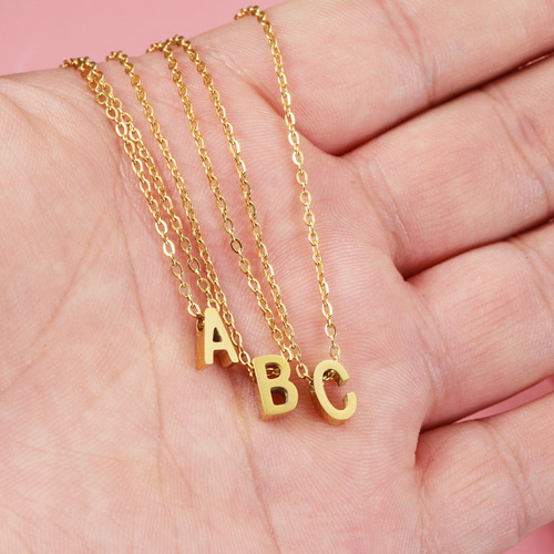 18k イニシャル ネックレスセット アルファベット ローマ字 18k イニシャル ネックレスセット アルファベット ローマ字