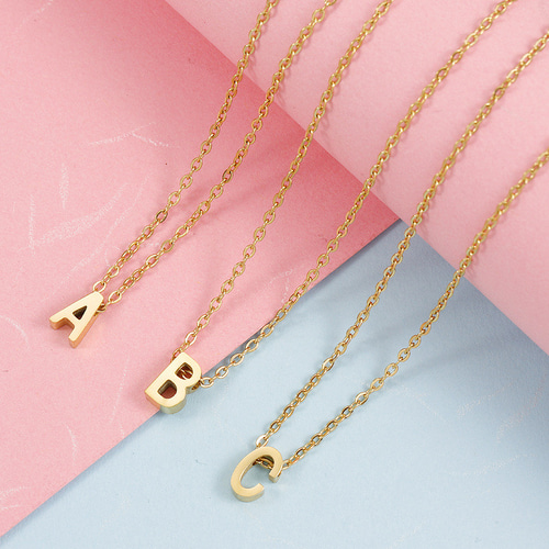 18k イニシャル ネックレスセット アルファベット ローマ字 18k イニシャル ネックレスセット アルファベット ローマ字