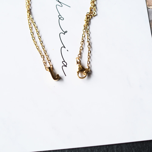 18k イニシャル ネックレスセット アルファベット ローマ字