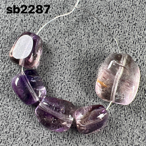 スーパーセブン タンブルビーズ 5個 sb2287 天然石 pinky 通販｜Creema 