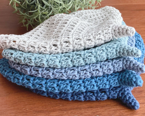 ブルー系☆ふんわりコットン100%どんぐり帽子☆全5色☆新生児～ 帽子