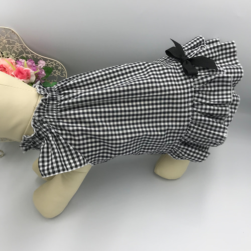 犬服ワンピース ハンドメイド ペット服・アクセサリー はる