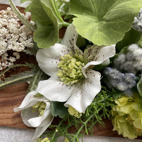 アーティフィシャルフラワー】ウッドボード アーティフィシャル