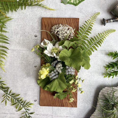 アーティフィシャルフラワー】ウッドボード アーティフィシャル