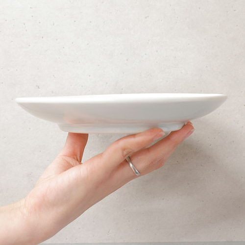 小皿　白 受注生産分※ 砥部焼 お皿 陶器 和風 「六寸皿 白無地」 丸皿 手作り