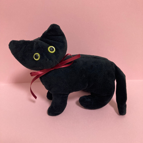 受注製作】黒猫ちゃんのぬいぐるみ ぬいぐるみ charuru 通販｜Creema 