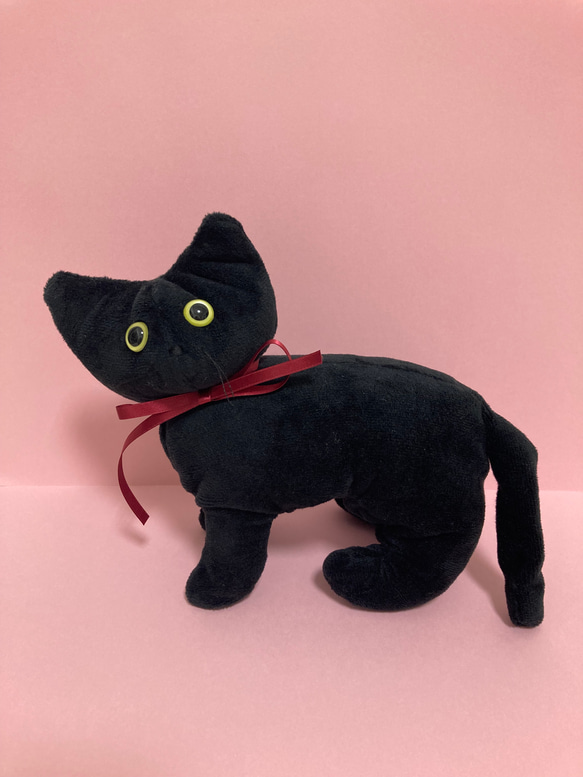 受注製作】黒猫ちゃんのぬいぐるみ ぬいぐるみ charuru 通販 受注製作】黒猫ちゃんのぬいぐるみ ぬいぐるみ charuru 通販