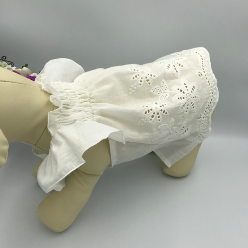 レトロアニマルポッケ　チュニック　ワンピース　∞TuTu∞  犬服ハンドメイド 犬服 チュニックワンピース（完成品） ペット服・アクセサリー