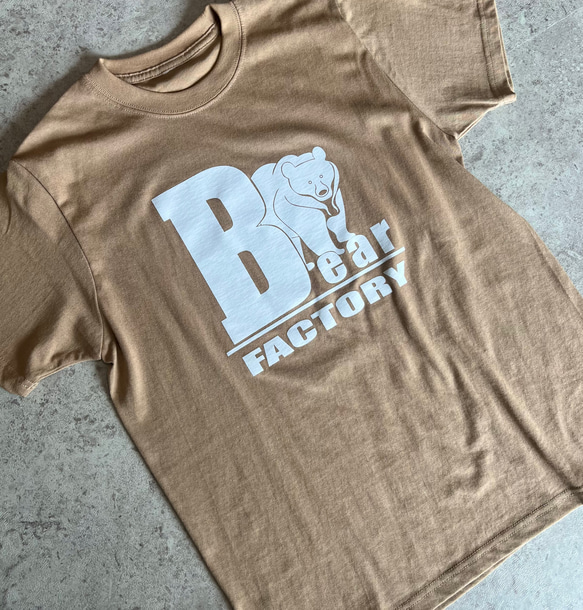 大號印花很可愛♪成人動物T卹“熊” 第6張的照片