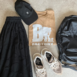 大號印花很可愛♪成人動物T卹“熊” 第5張的照片