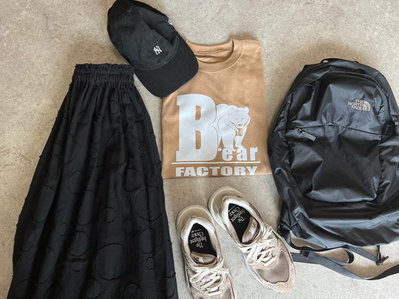 大號印花很可愛♪成人動物T卹“熊” 第5張的照片