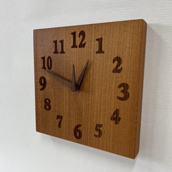 木の時計＜けやき＞　壁掛け時計　kec-1108 2枚目の画像
