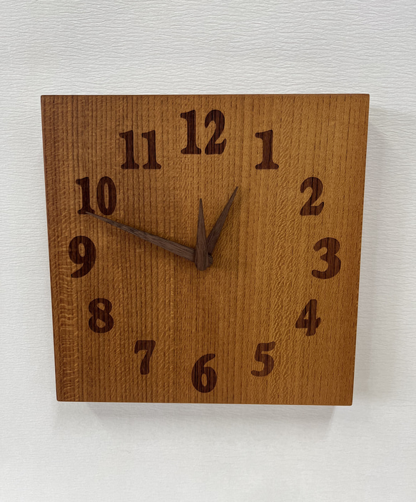 木の時計＜けやき＞　壁掛け時計　kec-1108 1枚目の画像