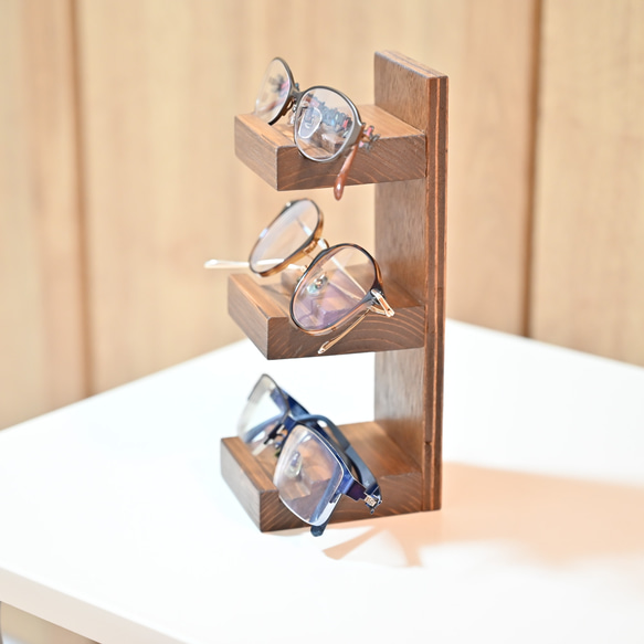 メガネスタンド　眼鏡　サングラス　ディスプレイ　ホルダー　収納　手作り 4枚目の画像