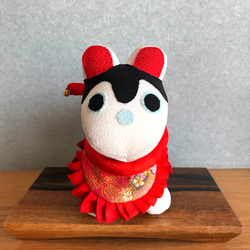 狛犬　着物リメイク　大小2個セット 狛犬（大） その他置物 伝統手芸 尚 通販 16038618｜Creema(クリーマ)