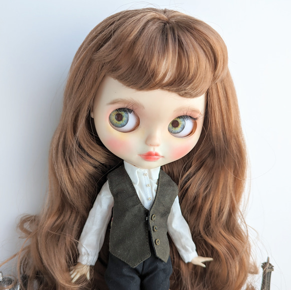 ブライス アウトフィット 服 セット ベスト パンツ ブラウス 靴下 カスタム ブライス アウトフィット 服 セット ベスト パンツ ブラウス 靴下