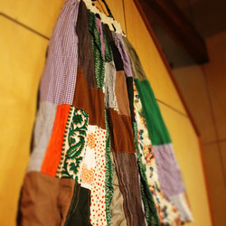 SAYOCAFEパッチワークのバルーンスカート(forest) 4枚目の画像
