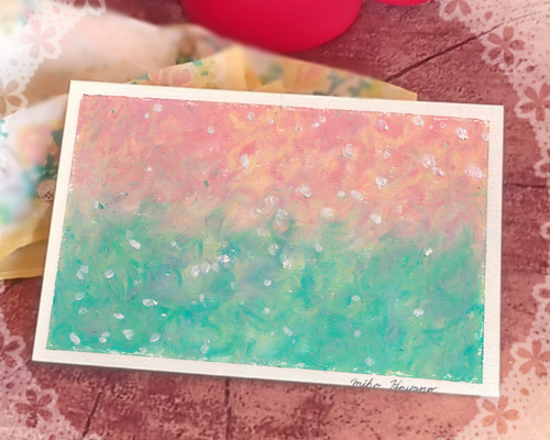 架 鳳凰 パステルアート 原画 風水画 | Pay ID