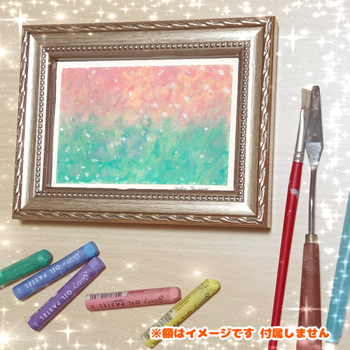 原画1点限り】夢色サイダー 小さなパステル画 絵画 はやの みほ 原画1点限り】夢色サイダー 小さなパステル画 絵画 はやの みほ