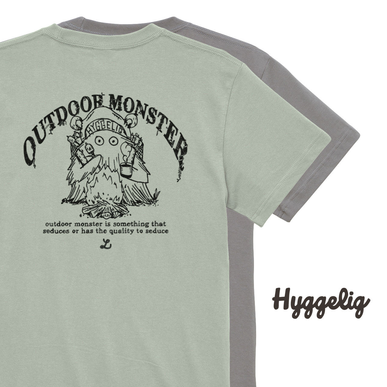 HYGGELIG OUTDOORMONSTER KUMA-ABURI 38灯 アウトドアモンスター Tシャツ HYGGELIG OUTDOORMONSTER KUMA
