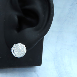 silver pierced earrings   O-No.9 5枚目の画像