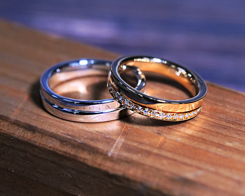 l指輪結婚指輪　婚約指輪　シンプル　ペアリング　18kプラチナ　人気モアサナイト
