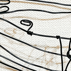 シロナガスクジラ②　くじら　クジラ　鯨　ワイヤーアート　立体　壁掛け【受注販売】 11枚目の画像