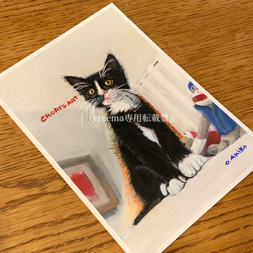 絵画　仔猫 楽天市場】油彩画 SM号 絵画 仔猫・1 星野歩 手描き 額付き