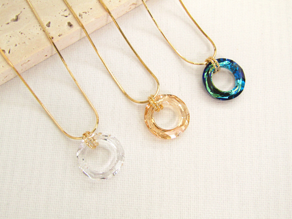 オーストリア ヴィンテージ ネックレス クリスタル 装飾 植物モチーフ  