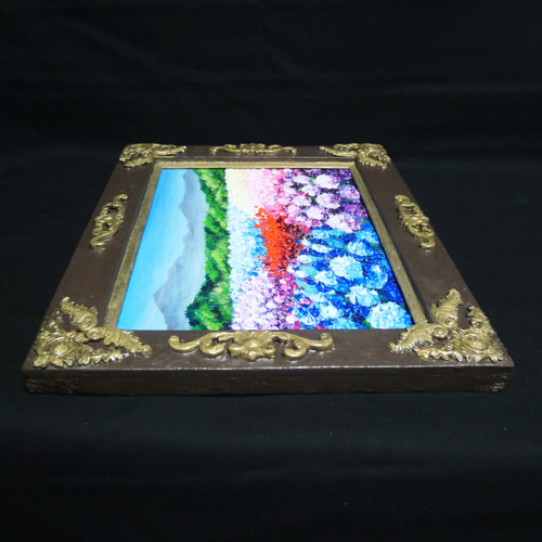 油絵 油彩 油彩画 絵 絵画【紫陽花の丘】 油絵 油彩 油彩画 絵 絵画【紫陽花の丘】 絵画 HR 通販