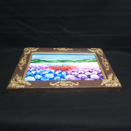 油絵 油彩 油彩画 絵 絵画【紫陽花の丘】 油絵 油彩 油彩画 絵 絵画【紫陽花の丘】 絵画 HR 通販