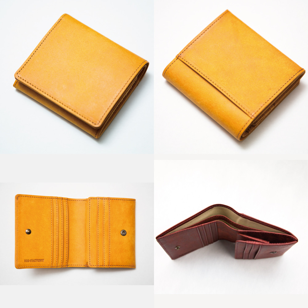 二つ折り財布　Coprire（コプリーレ）イタリア植物タンニンなめし革・プエブロ