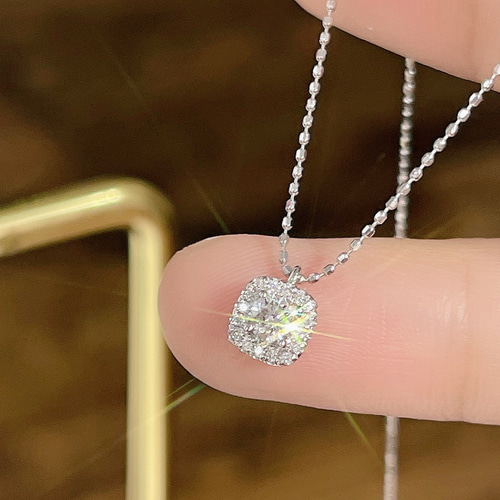 【N299】K18 天然ダイヤモンド ネックレス