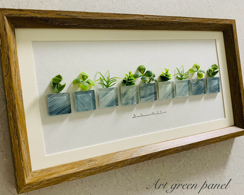 ガラスアート インテリア雑貨 壁掛け 置物 北欧 観葉植物 数量限定版インテリア雑貨 北欧 観葉植物 ガラスアートパネル