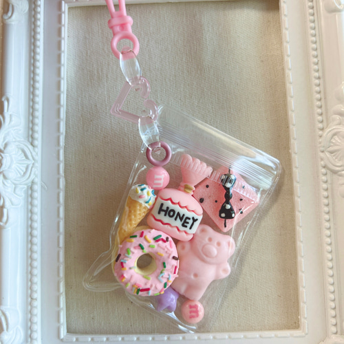 NO.183B 50個 キャンディバッグ キーホルダー 星 ゆめかわ
